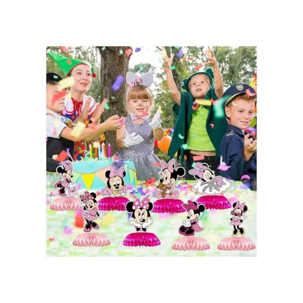 Centros de mesa de ratón con diseño de panal para niñas