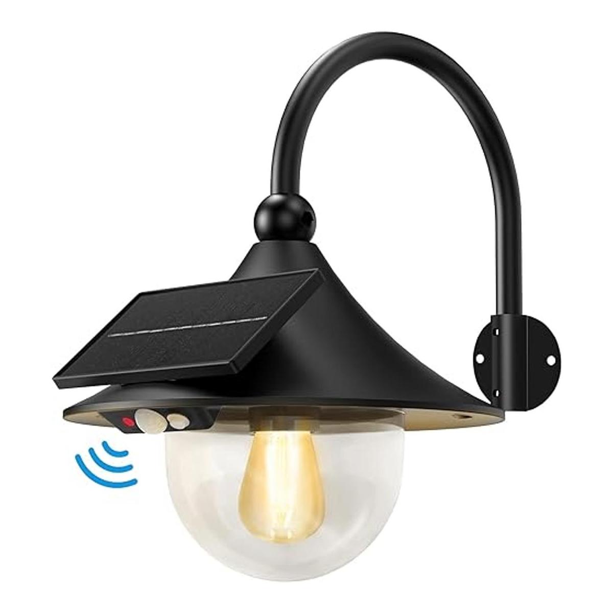 Solar Lantern Lights Outdoor Retro Solar Barn Light with 3
