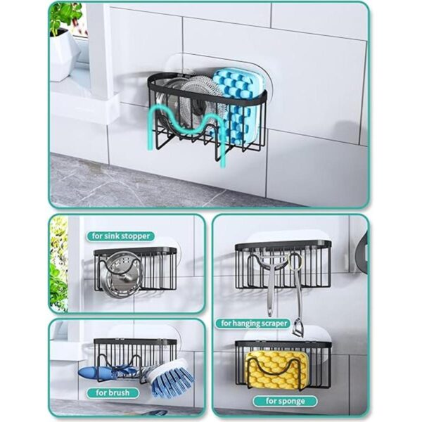 HapiRm Soporte de esponja multifuncional con forma de M