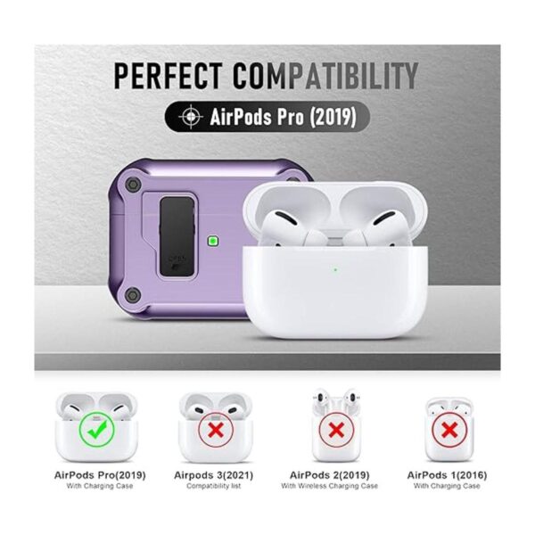 Valkit Funda para Apple Airpods Pro con clip de bloqueo