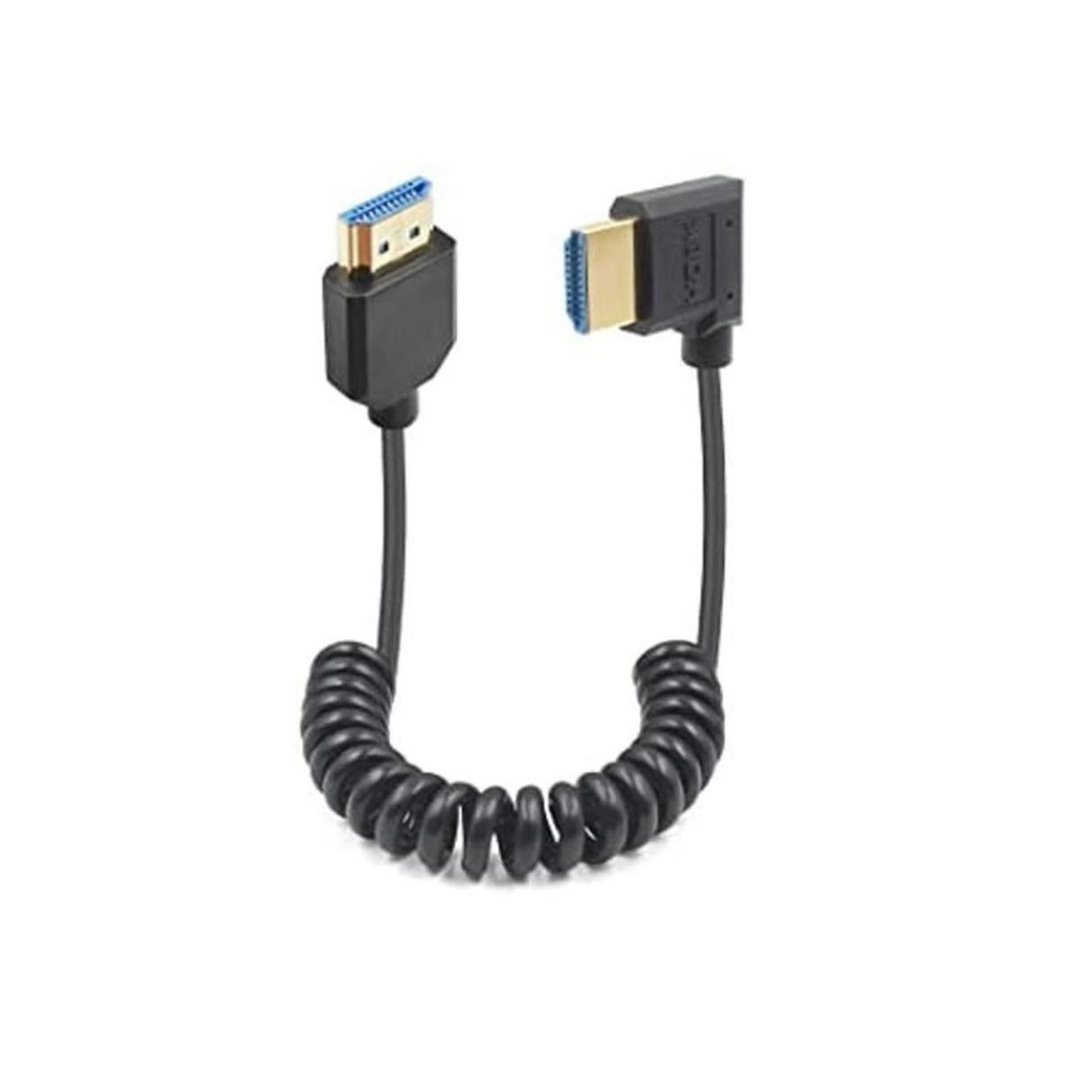 Duttek Cable HDMI en espiral 8K 48 Gbps en espiral HDMI
