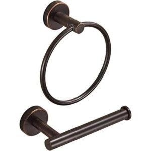 Soporte de papel higiénico de bronce soporte para toallas_1