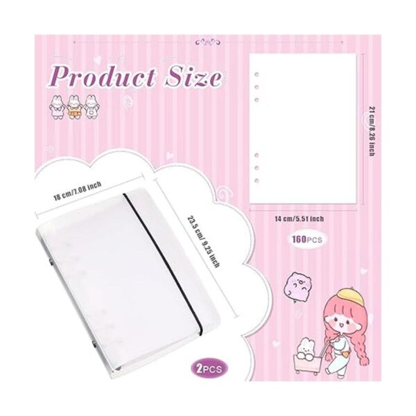 Hojas de álbum de colección de calcomanías reutilizables