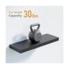 BOSWILLON Estantes flotantes negros para pared 4 juegos_2