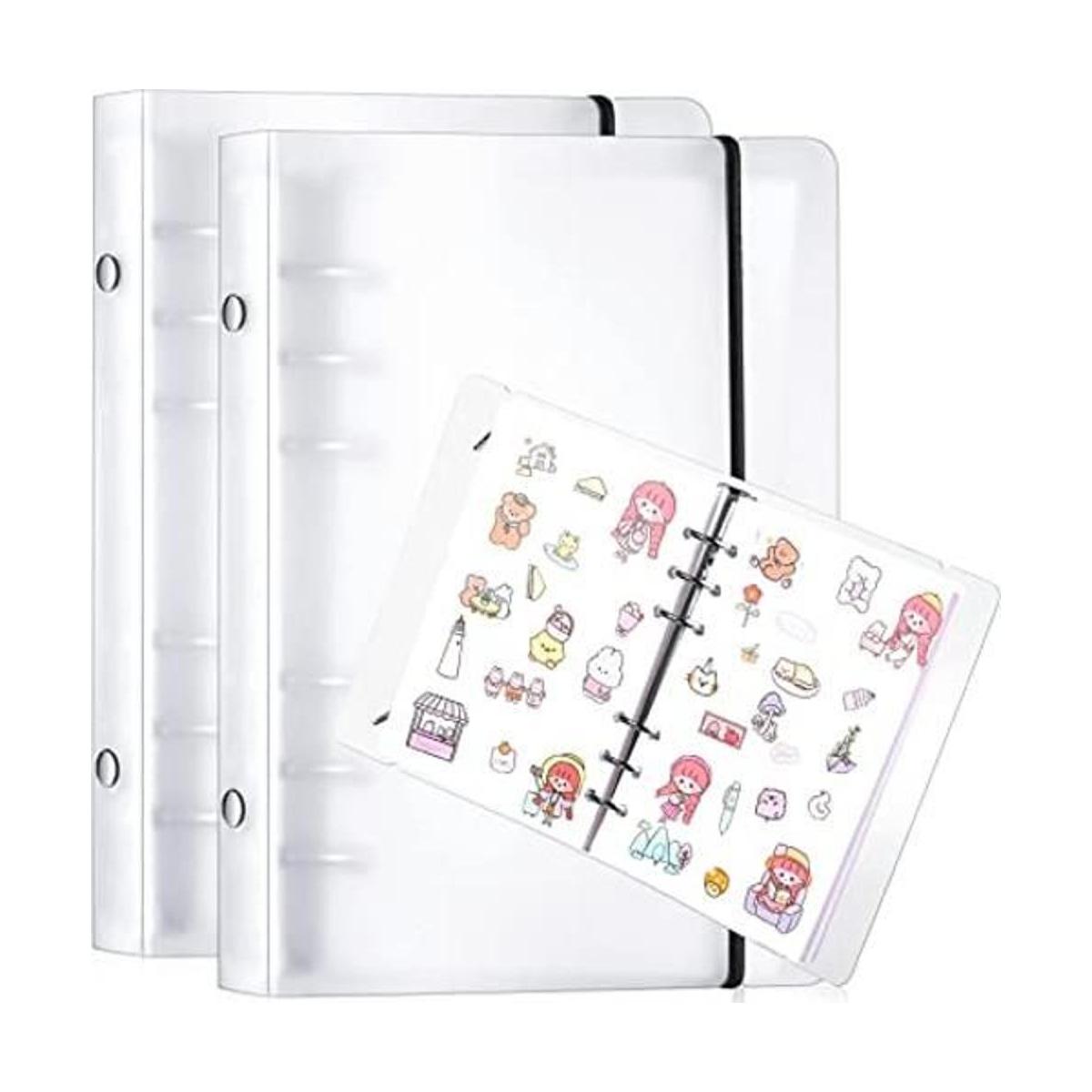 Hojas de álbum de colección de calcomanías reutilizables