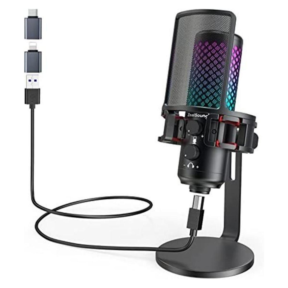 ZealSound Micrófono para juegos micrófono de condensador