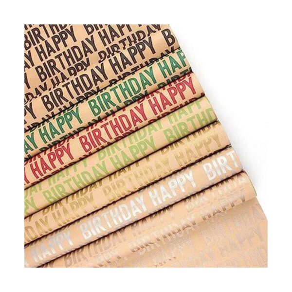 WDNUKEE Papel de regalo de feliz cumpleaños para niños_1