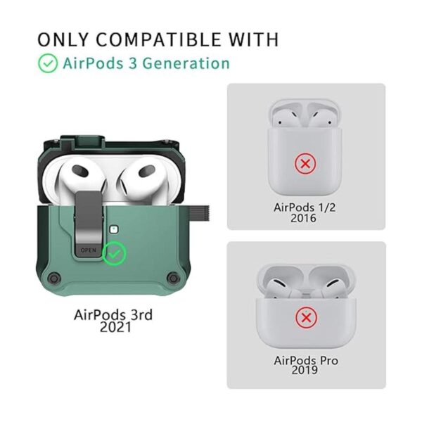 RFUNGUANGO Funda para Airpods de 3 generación con clip de_3