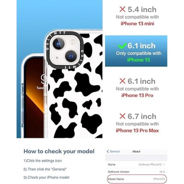 GULTMEE 3 en 1 Funda diseñada para iPhone 13 con_2