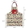 Foxyoo Delantal de huevos para huevos frescos delantal de_5
