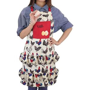 Foxyoo Delantal de huevos para huevos frescos delantal de_1