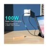 Cable USB C a USB C de 100 W 1 pie paquete de 3 cables_4