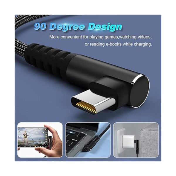Cable USB C a USB C de 100 W 1 pie paquete de 3 cables_2