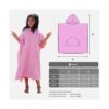 MissShorthair Toalla de playa con capucha para niños_6