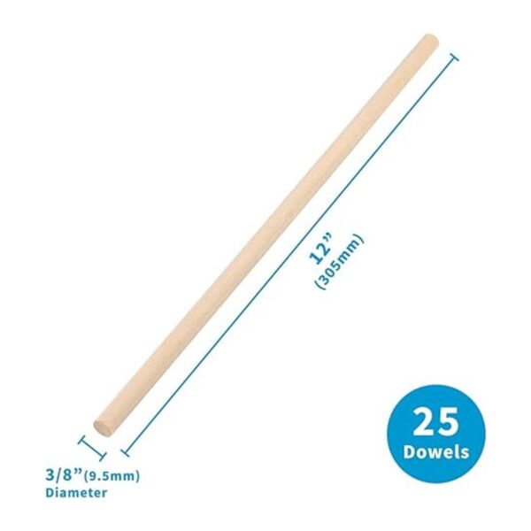 Craftiff Varillas de madera de 38 pulgadas x 12 pulgadas