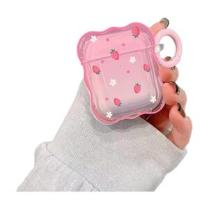 LALAPOPO Funda compatible con Airpods de fresa bonita_1