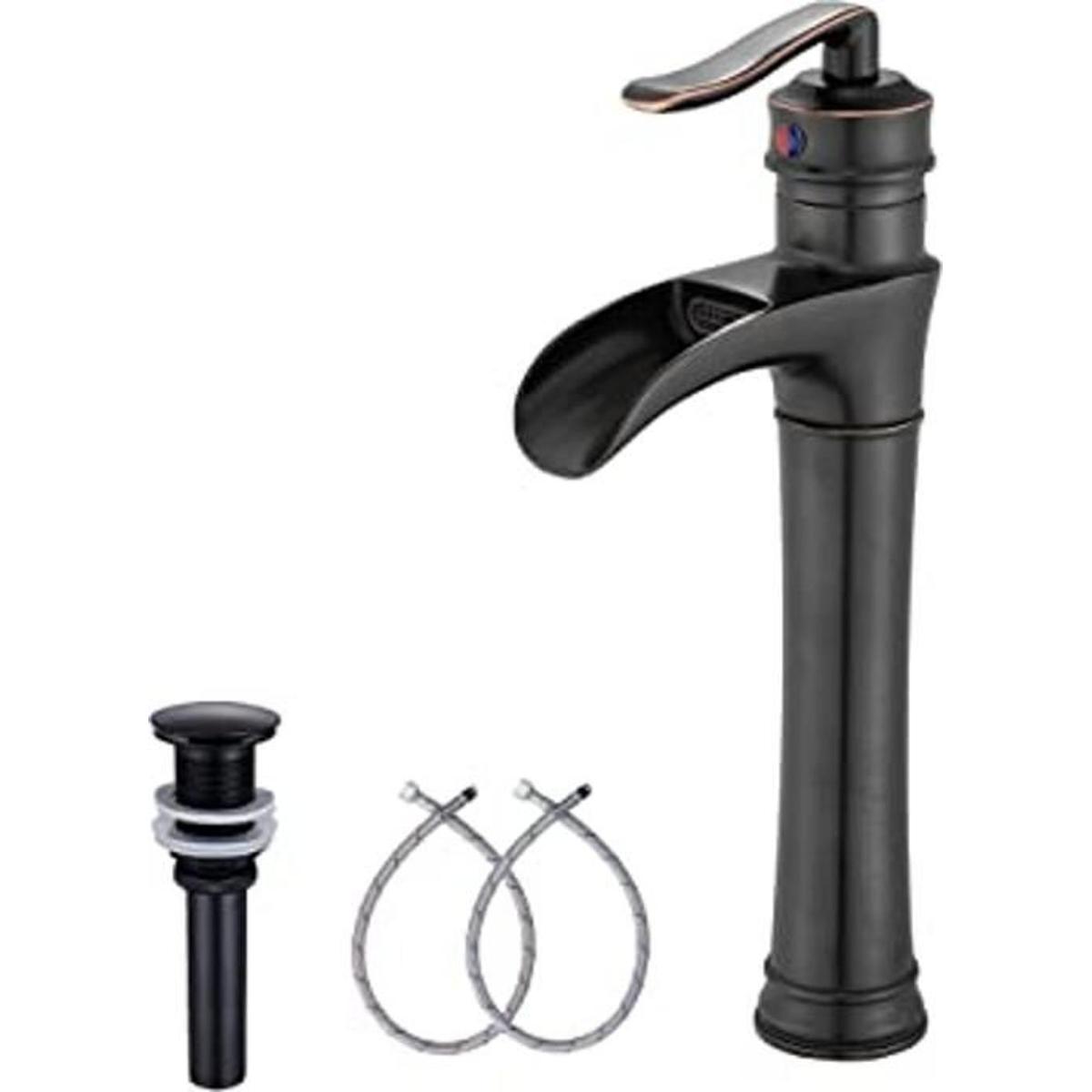 GGStudy Grifo de baño de bronce aceitado con una sola