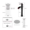 GGStudy Grifo de baño de bronce aceitado con una sola_2