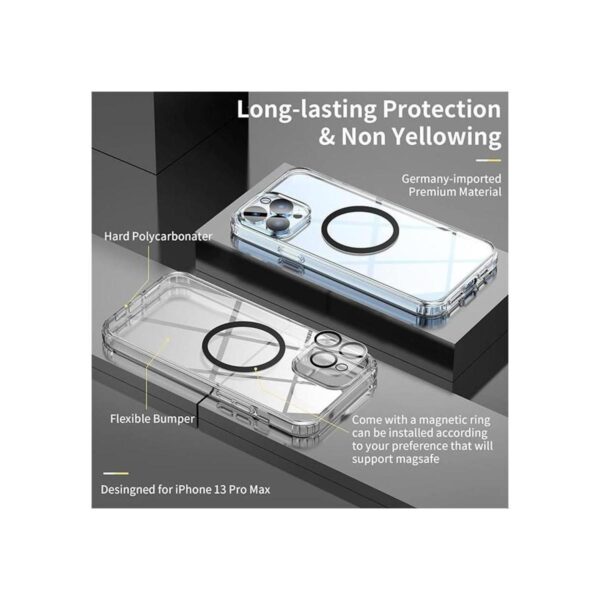 Fudley 8 en 1 Funda para iPhone 13 Pro Max con 2