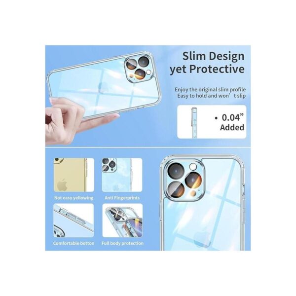 Fudley 8 en 1 Funda para iPhone 13 Pro Max con 2