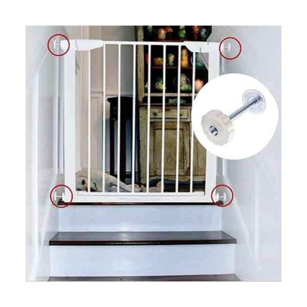 Paquete de 4 barras de husillo roscadas para puertas de