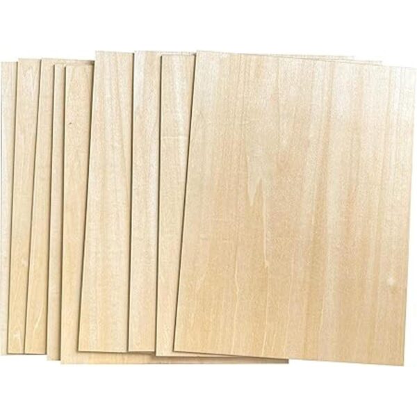 Paquete de 9 hojas de madera contrachapada de tilo finas_4