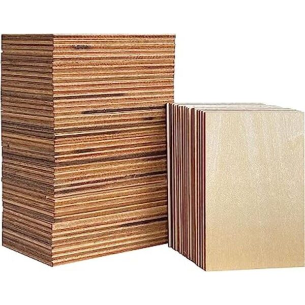 Paquete de 60 azulejos rectangulares de madera de tilo sin_1