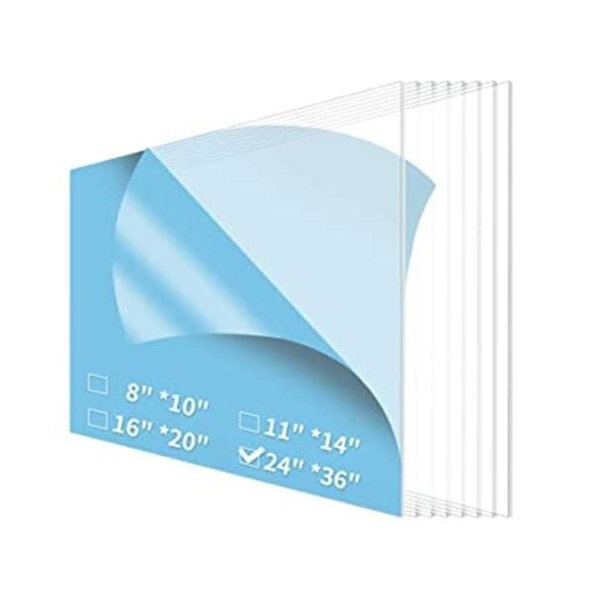 Art3d Paquete de 5 hojas de PET de 24 x 36 pulgadas