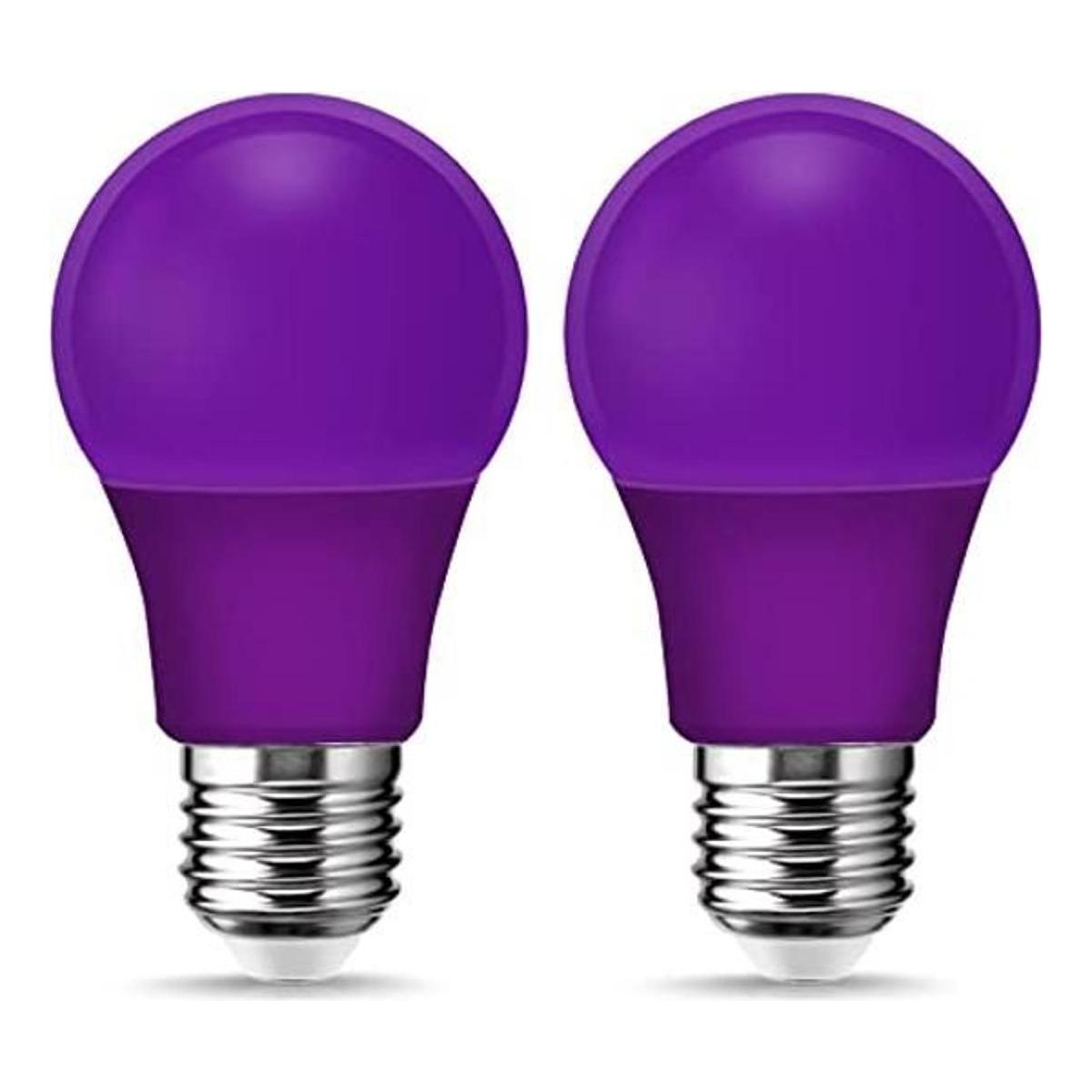 Bombilla morada 9 W equivalente a 60 W bombilla LED