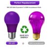 Bombilla morada 9 W equivalente a 60 W bombilla LED_3