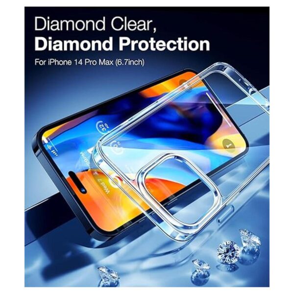 TORRAS Diamond Clear Funda diseñada para iPhone 14 Pro_4