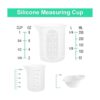 Juego de 7 tazas medidoras de silicona 1 taza de silicona