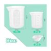 Juego de 7 tazas medidoras de silicona 1 taza de silicona