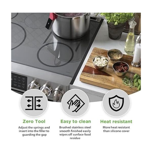 Stove Gap Covers Stainless Steel stove gap filler range_4