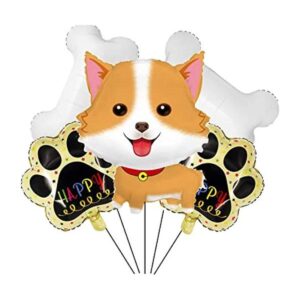 5 globos de fiesta para perros lindos globos de aluminio_1