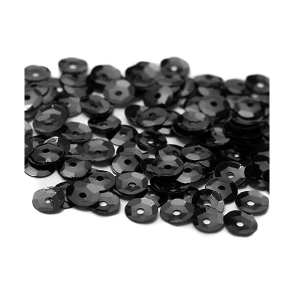 Primo DIY Lentejuelas negras de 0.197 in_2
