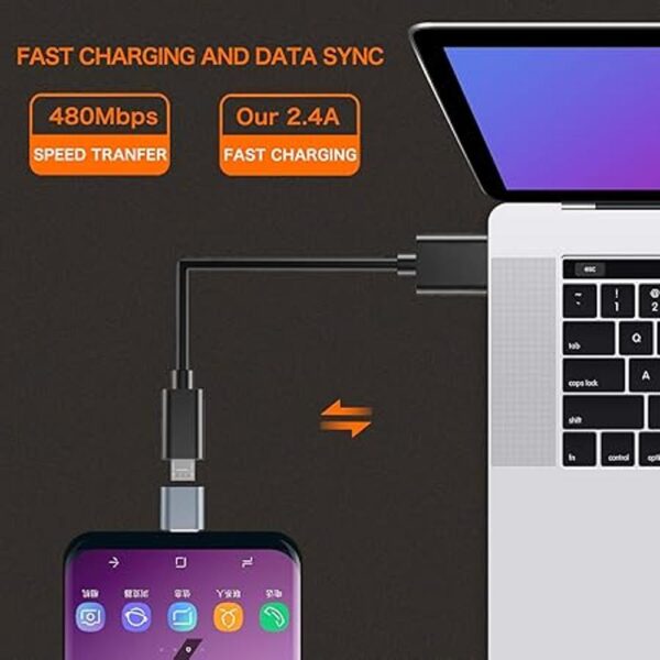 Adaptador USB tipo C JXMOX paquete de 4 Micro USB_4