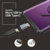 Adaptador USB tipo C JXMOX paquete de 4 Micro USB_3