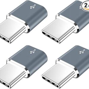 Adaptador USB tipo C JXMOX paquete de 4 Micro USB_1