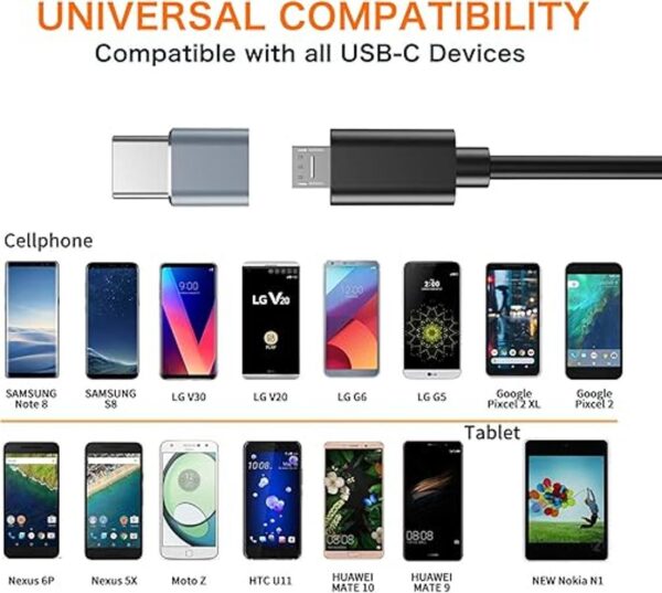 Adaptador USB tipo C JXMOX paquete de 4 Micro USB_6