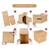 Caja de tarjetas de estraza para recuerdos de boda caja