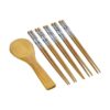 Palillos chinos de madera de bambú Set de regalo Arroz_2