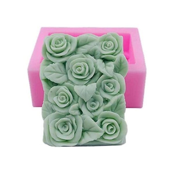 JYEOUX Moldes de silicona con forma de flores moldes de_3