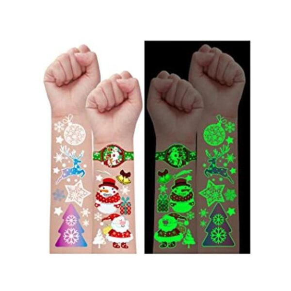Partywind Tatuajes temporales luminosos de Navidad 150_1