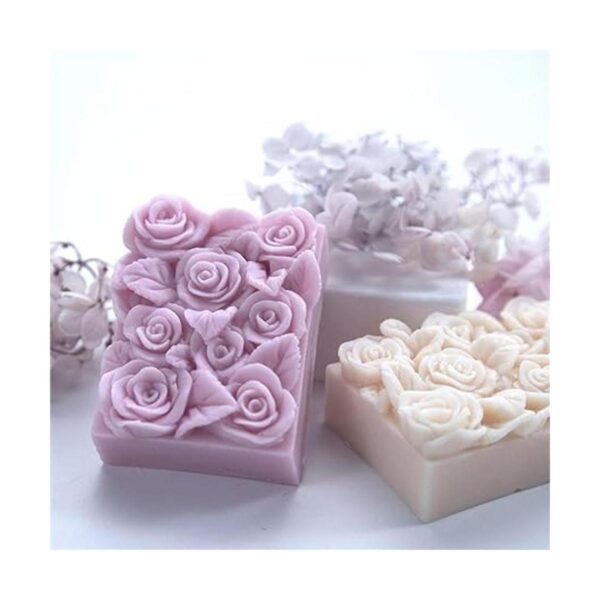 JYEOUX Moldes de silicona con forma de flores moldes de_5