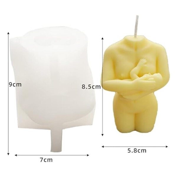 Molde de vela de gestos para alimentar al bebé molde de_4
