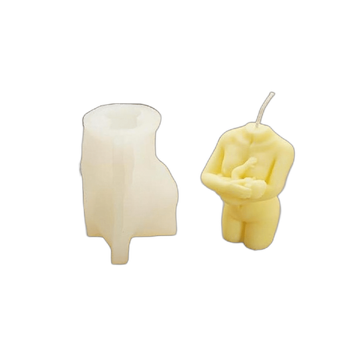 Molde de vela de gestos para alimentar al bebé molde de