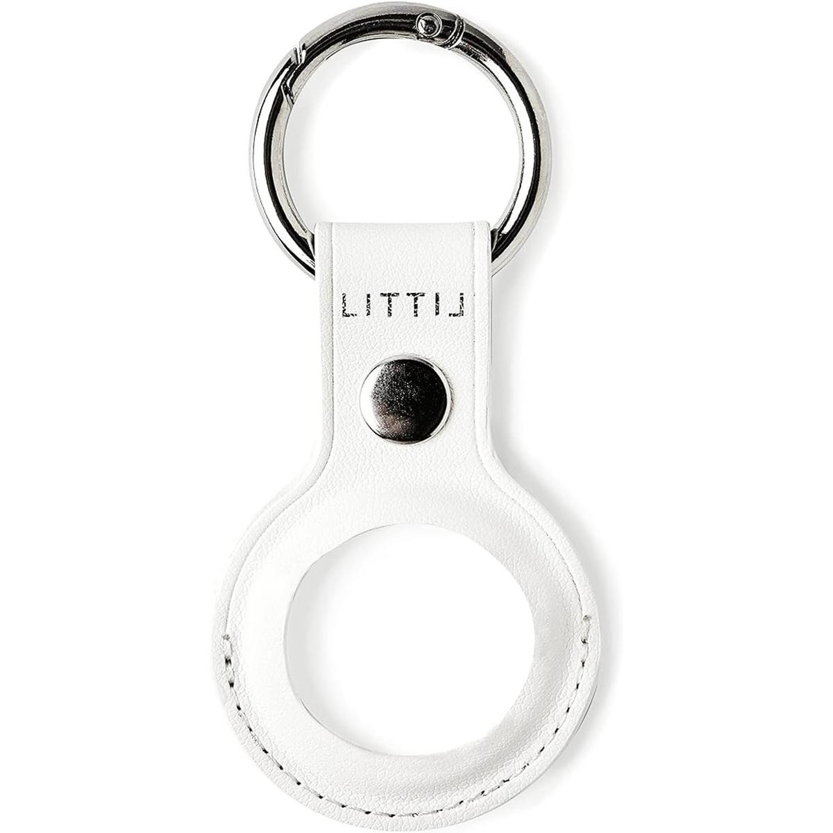 LITTIL Charm Airtag Funda protectora de cuero vegano