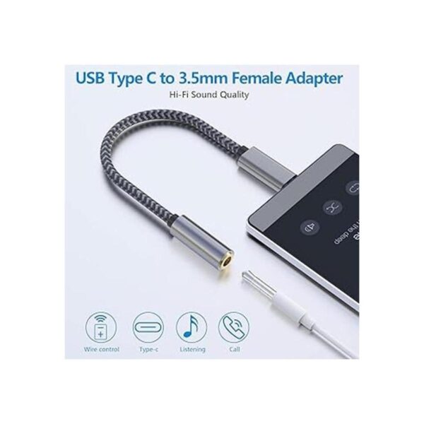 Adaptador de audio USB C a 0.138 in Morelecs USB C a_3