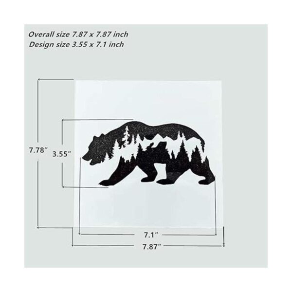 OBUY Forest Bear DIY Craft plantillas huecas para pintura_2